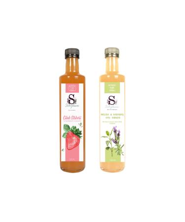 Suheylaana Natural Strawberry Vinegar 500 Ml - Natural Melissa & Black Pepper Vinegar 500 Ml