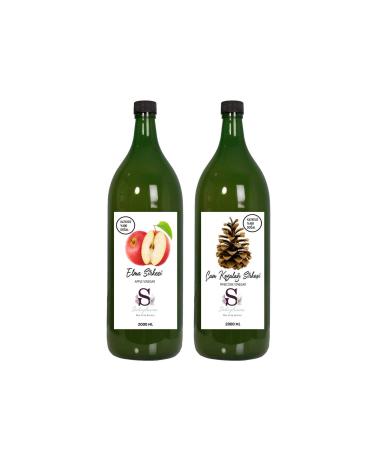 Suheylaana Natural Apple Vinegar 2000 Ml - Natural Pine Cone Vinegar 2000 Ml