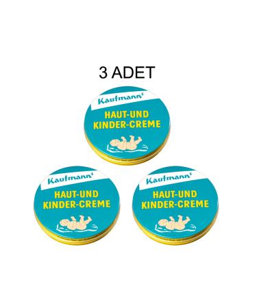 3 PCS Kaufmann's Haut und Kinder Creme - Skin Care and Diaper Rash Cream for Babies and Adults 75ml
