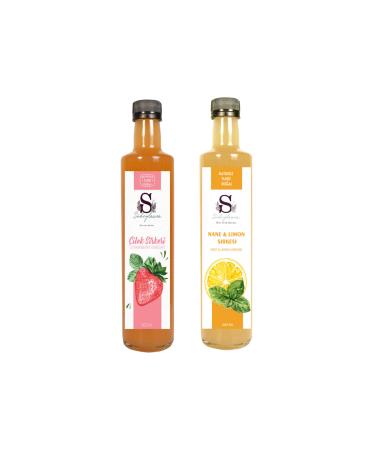 Suheylaana Natural Strawberry Vinegar 500 Ml - Natural Mint & Lemon Vinegar 500 Ml