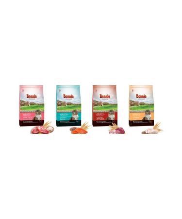 Bonnie Cat Food Lamb Salmon Steak Chicken 1.5 kg X 4 Packages - Buy Online on GoSupps.com