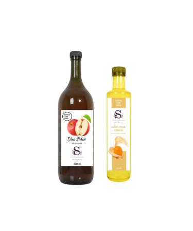 Suheylaana Natural Apple Vinegar 1500 Ml - Natural Goldenberry Vinegar 500 Ml