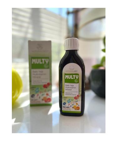 Natural Nest Multy Syrup Fish Oil 150 ml - Buy Online on GoSupps.com