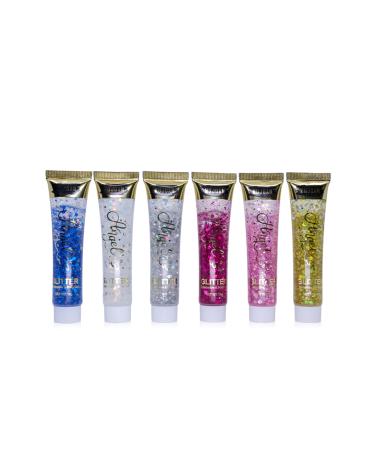 MUJGAN 6 Tube Body Glitter Glitter Gel