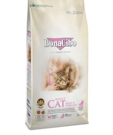 BonaCibo Light Sterilized Cat Food 2 Kg
