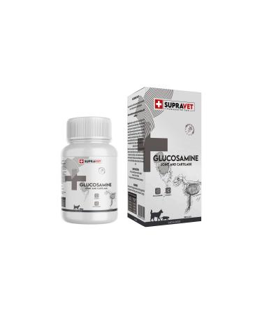 Supravet Glucosamine Cat and Dog Joint Health Strengthener Glucosamine Tablet + Vitamin C 75 Tablets - Buy Online on GoSupps.com