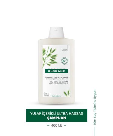 Klorane Oatmeal Ultra Sensitive Shampoo 400 Ml