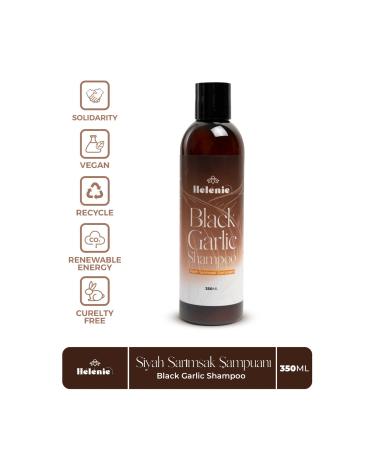 HELENIE Anti Hair Loss Care Shampoo Black Garlic Extract Collagen and Keratin Additive 350 ml
