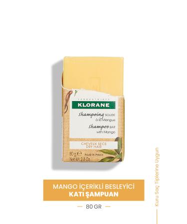 Klorane Mango Nourishing Solid Shampoo 80 gr