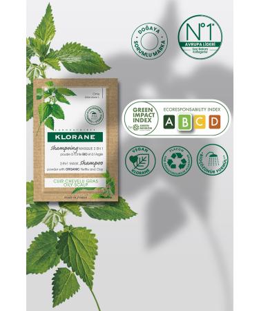 Klorane Nettle 2 in 1 8x3 Gr Mask Shampoo - Buy Online on GoSupps.com