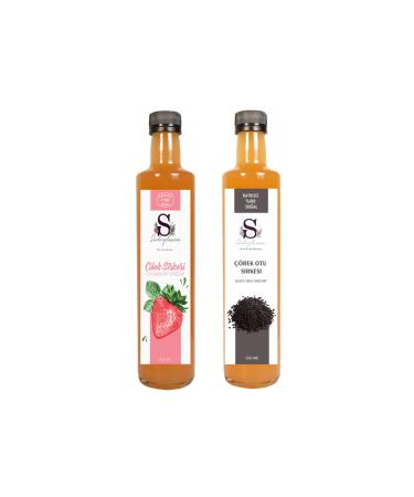 S heylaana Natural Strawberry Vinegar 500 Ml - Natural Black Cumin Vinegar 500 Ml