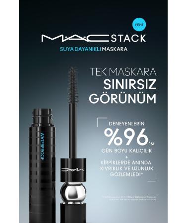 Mac Waterproof M a cstack waterproof Black Stack Mascara 12 /ml.