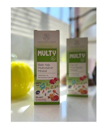 Natural Nest Multy Syrup Fish Oil 150 ml - Buy Online on GoSupps.com