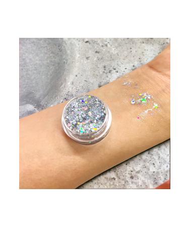 ZEYNABEAUTY Glitter Eyeshadow Gel Eyeshadow Silver
