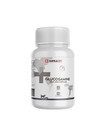 Supravet Glucosamine Cat and Dog Joint Health Strengthener Glucosamine Tablet + Vitamin C 75 Tablets - Buy Online on GoSupps.com