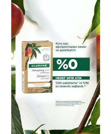 Klorane Mango Nourishing Solid Shampoo 80 gr - Buy Online on GoSupps.com