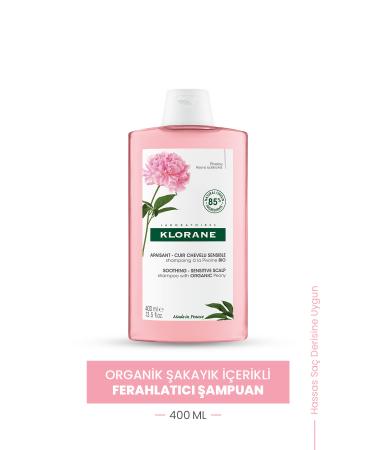Klorane Organic Peony Refreshing Shampoo 400 Ml