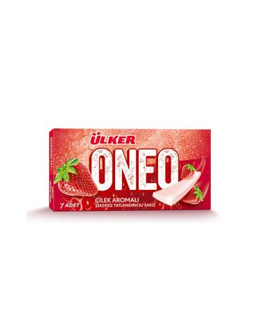Ulker Oneo Slims Strawberry Flavored Gum 14 Gr X 27 Pieces