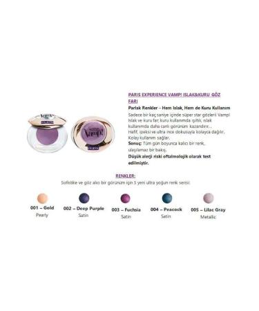 Pupa Milano Eyeshadow - Vamp Wet & Dry Eyeshadow 001 Gold 8011607215270 - Buy Online on GoSupps.com