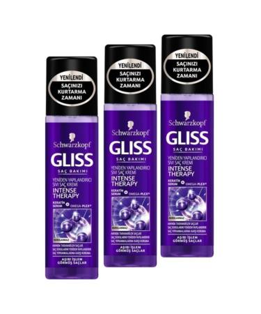 Gliss 200 ml Intense Therapy Liquid Conditioner x 3 Pieces