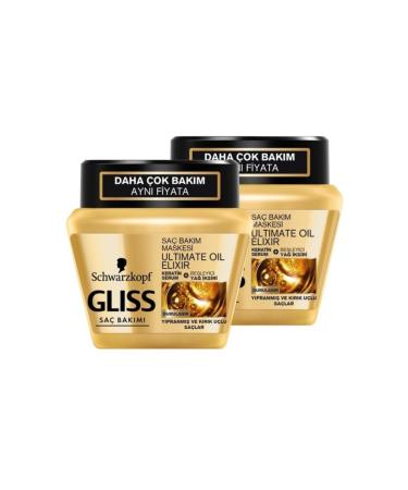 Gliss 300Ml Ultimate Oil Elixir Care Mask x 2 Pieces