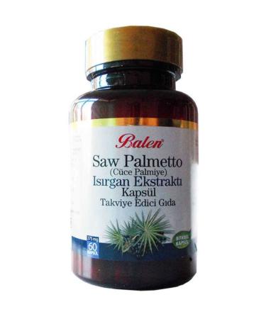 Balen Saw Palmetto Dwarf Palm Nettle Extract 375mg 60 Capsules