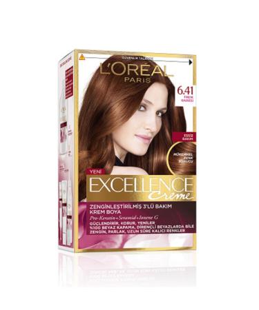 AKSY Excellence Creme Hair Dye 6.41 Hazelnut Brown