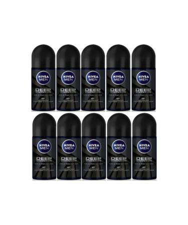 NIVEA Men Deep Dimension Roll On 50 Ml X 10 Pcs