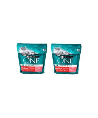 Purina 800 gr x 2 pieces total 1.6 kg adult cat food with k s r salmon