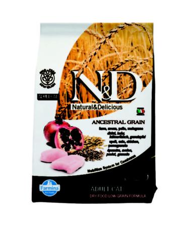 N & D Low Grain Chicken & Pomegranate Cat Food 5kg
