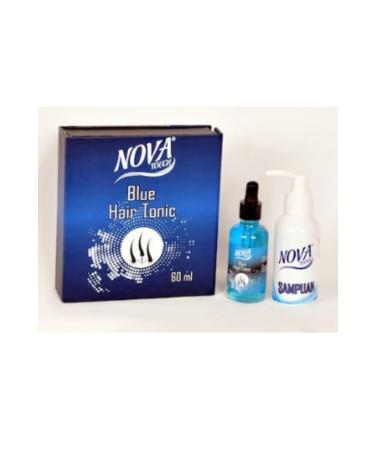 Nova Blue Hair Loss Serum Tonic Water And Shampoo