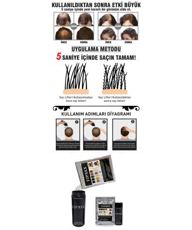 Topaxx 3 ADET Topaxx 100gr Siyah/Black Sa Fiber Topik Tozu - Buy Online on GoSupps.com