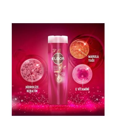 Elidor ELIDOR SHAMPOO 400 ML KERATIN THERAPY MARULA OIL - Buy Online on GoSupps.com
