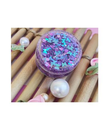 hbtasarim Glitter gel eyeshadow creamy face and body glitter butterfly