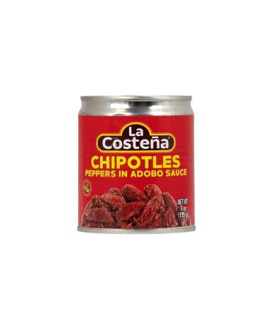 La Costena Chipotle Peppers 199gr ( 7 Oz ) Smoked Mexican Jalapeno Peppers with Adobo Sauce - Buy Online on GoSupps.com