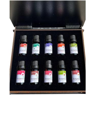 botanica Argan Almond Avocado Rose Mint Castor Lavender Jojoba Pine Tea Tree 10 Oil Skin Hair Care Set - Buy Online on GoSupps.com