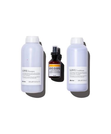 Davines Alfaluna Love Smoothing Shampoo 1000ml(75587)+Conditioner 1000ml(75589)+ Keratin Sealer 100ml(71311)