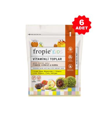 FROPIE Vitamin Kids Fruit Balls - Pistachio Coated & Hazelnut Paste 80 gr - 6 PIECES