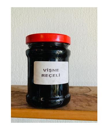 Organic Sour Cherry Jam with Rocks 500 Gr (Organic with Rocks)