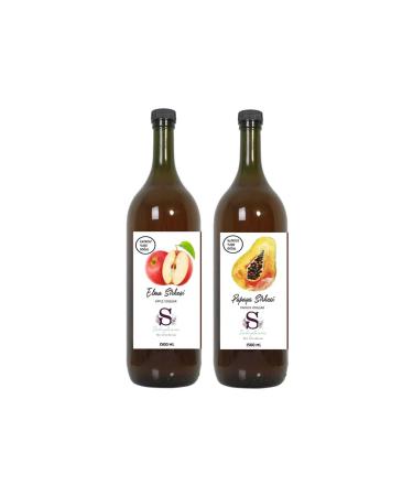 Suheylaana Natural Apple Vinegar 1500 Ml - Natural Papaya Vinegar 1500 Ml