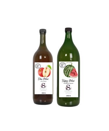 Suheylaana Natural Apple Vinegar 1500 Ml - Natural Watermelon Vinegar 2000 Ml