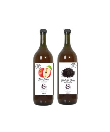Suheylaana Natural Apple Cider Vinegar 1500 Ml - Natural Black Cumin Vinegar 1500 Ml