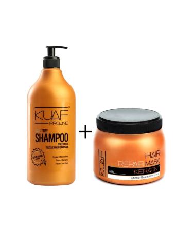 Kuaf Salt-Free Shampoo+keratin Hair Mask