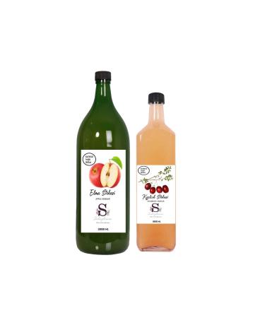 Suheylaana Natural Apple Cider Vinegar 2000 Ml - Natural Lemon & Ginger Vinegar 1000 Ml