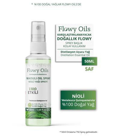 Flowy Oils Nioli Oil Water Pure Infection Preventive 0 Pure Natural Oil Distillation Hydrosol Niaouli 50ml