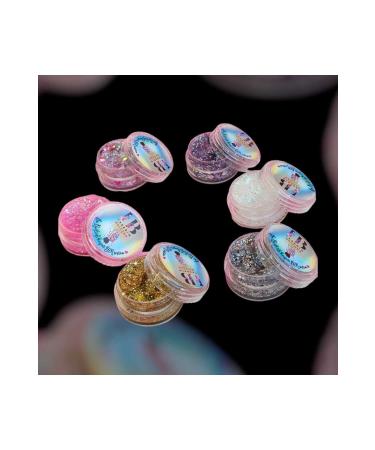 hbtasarim Glitter Eyeshadow Glitter Gel Creamy Face and Body 6 Piece Set Shiny Glitter