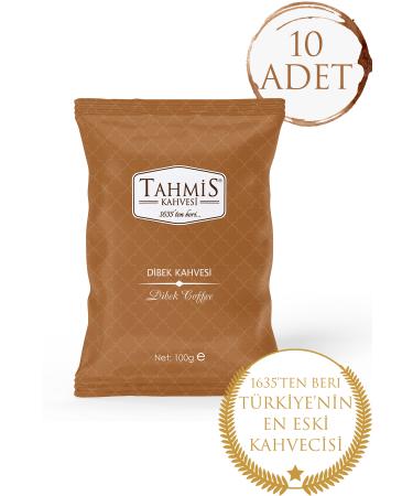 Tahmis 10's Plain Dibek Turkish Coffee 100 gr 10 Pack Set