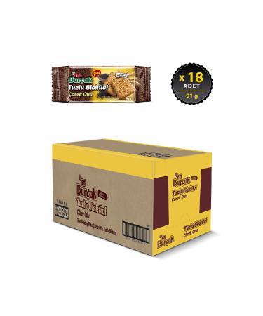 Eti Bur ak Black Herb Salted Biscuits 91 g x 18 Pieces - Buy Online on GoSupps.com