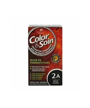 Color Soin Hair Dye 2A Brown Azure Black 3525722016810