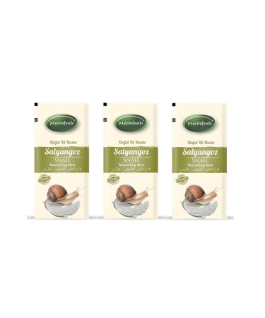 Mecit Efendi Natural Clay Mask-snail Single Use 20gr X3 Pieces